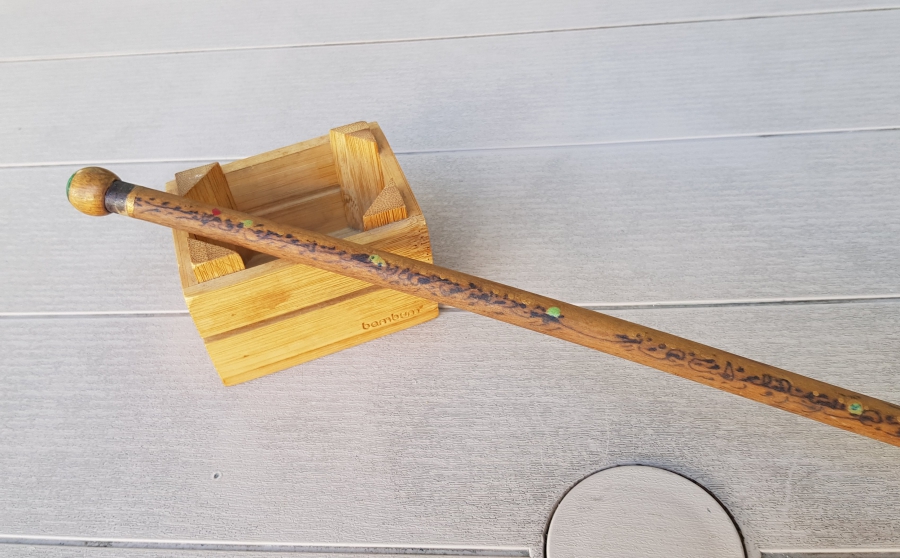 ÜZERİ DUALI EL YAPIMI NADİR OSMANLI DÖNEMİ TEKKE İŞİ OKUMA ÇUBUĞU