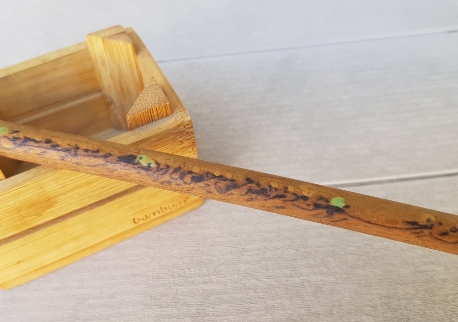 ÜZERİ DUALI EL YAPIMI NADİR OSMANLI DÖNEMİ TEKKE İŞİ OKUMA ÇUBUĞU