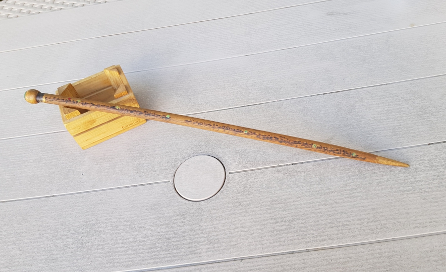 ÜZERİ DUALI EL YAPIMI NADİR OSMANLI DÖNEMİ TEKKE İŞİ OKUMA ÇUBUĞU