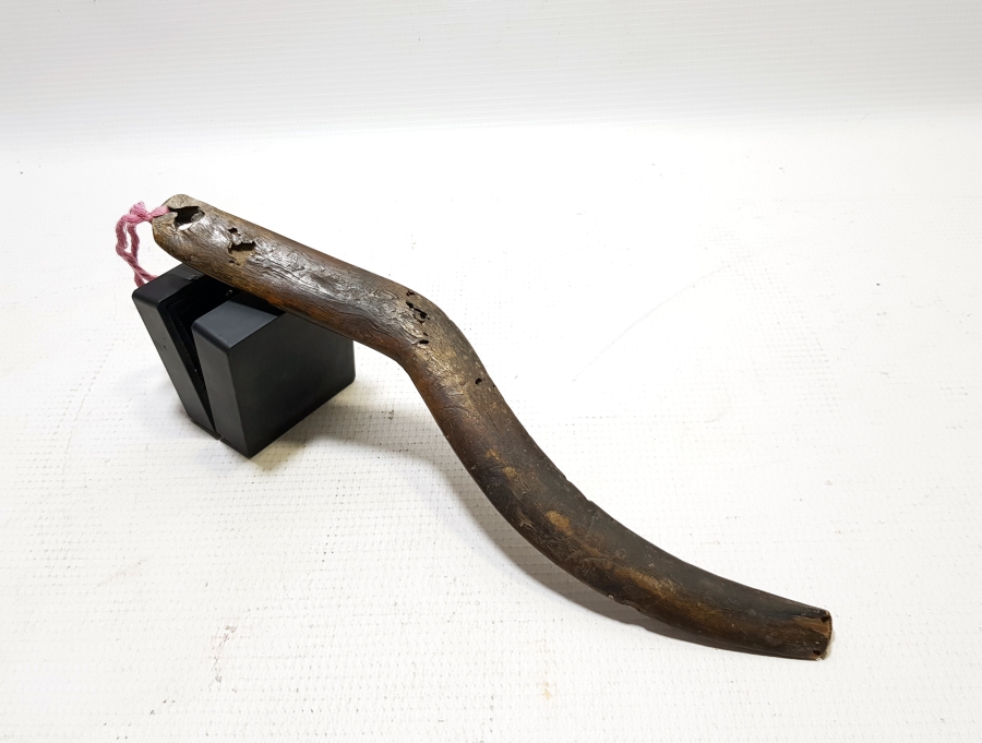 OSMANLI DÖNEMİ ÇOK NADİR BOYNUZ GÜREŞÇİ STRİGİLİSİ - YAĞ TEMİZLEME APARATI