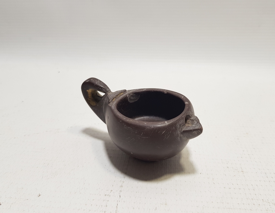 EL OYMA DOĞAL TAŞTAN MAMUL ÜZERİ ALTIN VARAKLI KANDİL