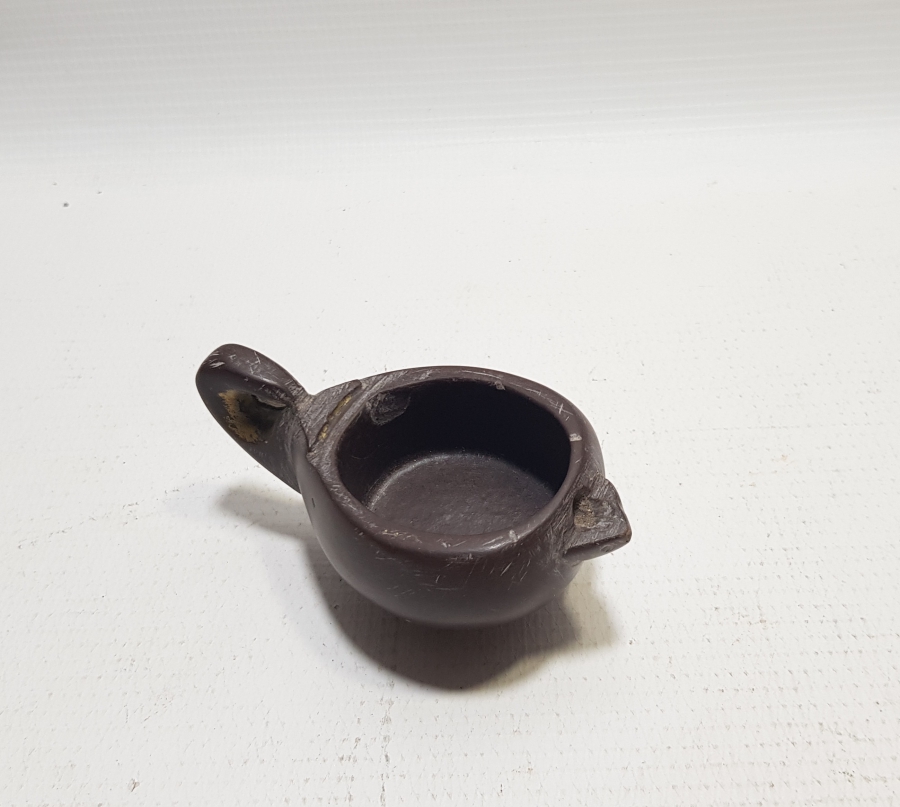 EL OYMA DOĞAL TAŞTAN MAMUL ÜZERİ ALTIN VARAKLI KANDİL