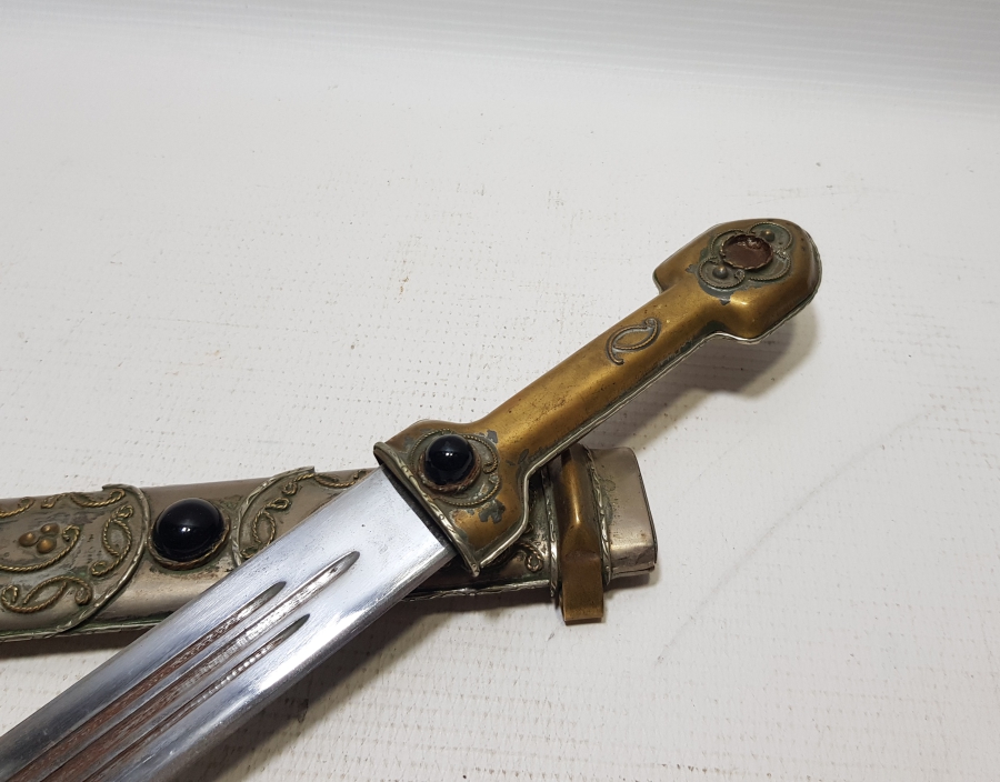 EL YAPIMI ANTİKA ÇERKES KAMASI