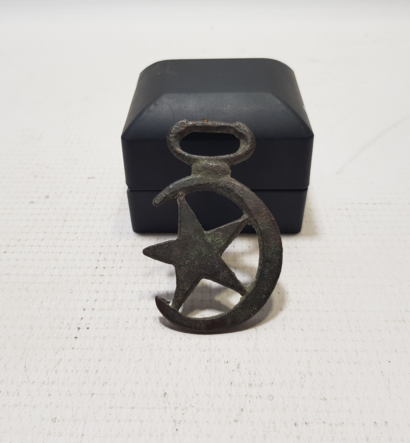 1.DÜNYA SAVAŞI DÖNEMİ AY YILDIZLI SÜVARİ AT GEMİ PARÇASI