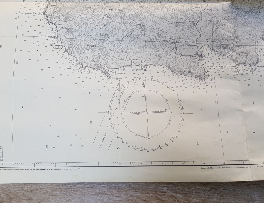 BÜYÜK BOY HAVACILIKLA İLGİLİ İTALYAN HARİTA