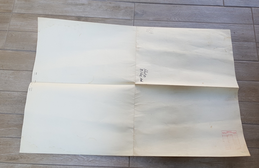 BÜYÜK BOY HAVACILIKLA İLGİLİ İTALYAN HARİTA