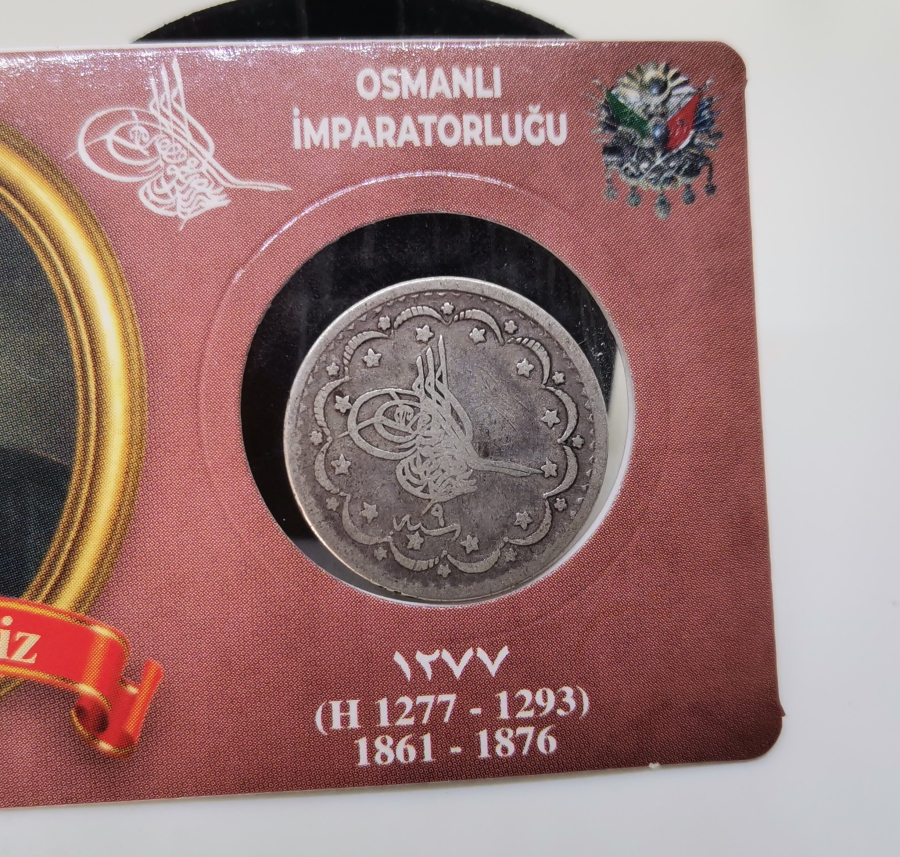 SULTAN ABDÜLAZİZ DÖNEMİ GÜMÜŞ NADİR 5 KURUŞ MECİDİYE