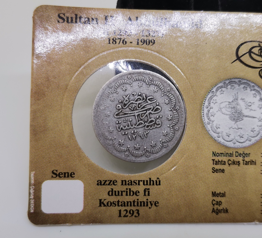 SULTAN ABDÜLHAMİD HAN DÖNEMİ GÜMÜŞ 5 KURUŞ MECİDİYE