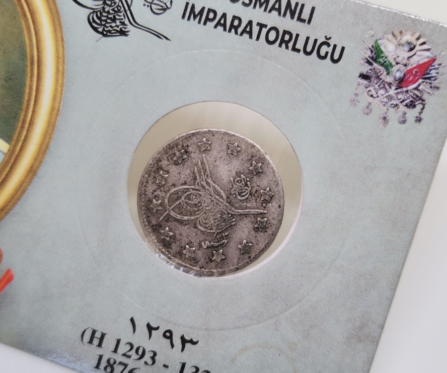 SULTAN ABDÜLHAMİD DÖNEMİ GÜMÜŞ 2 KURUŞ MECİDİYE