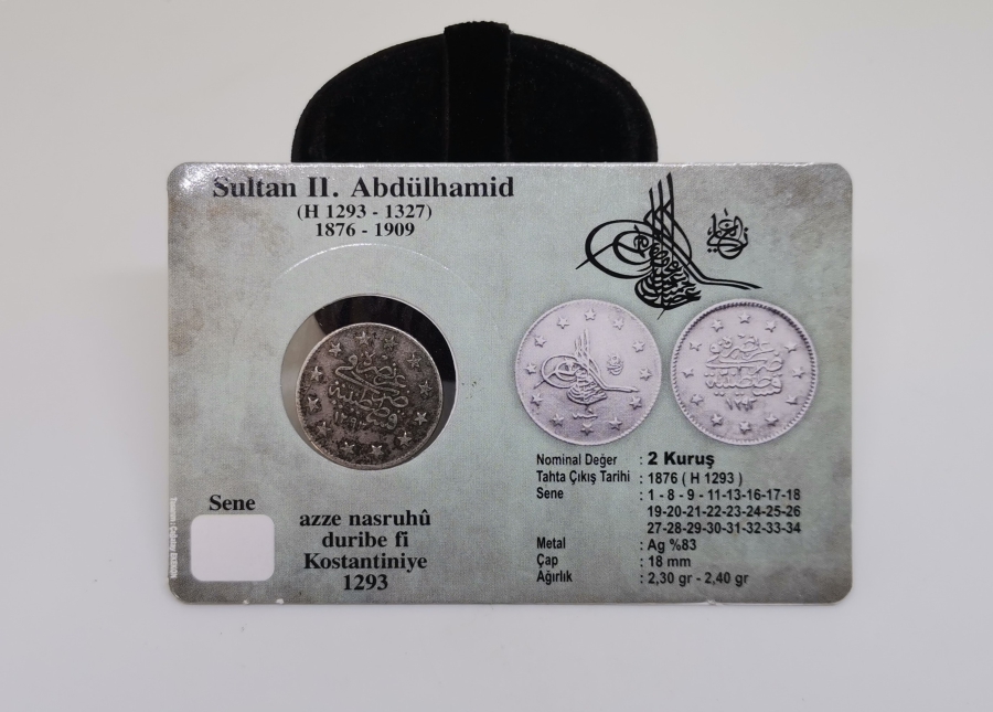 SULTAN ABDÜLHAMİD DÖNEMİ GÜMÜŞ 2 KURUŞ MECİDİYE