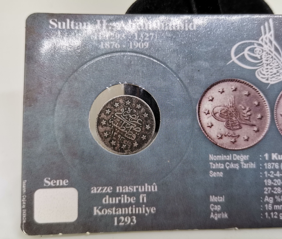 SULTAN ABDÜLHAMİD DÖNEMİ GÜMÜŞ 1 KURUŞ MECİDİYE