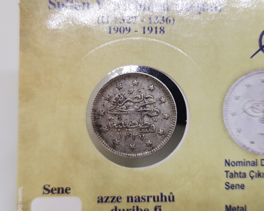 SULTAN MEHMET REŞAD HAN DÖNEMİ GÜMÜŞ 2 KURUŞ MECİDİYE