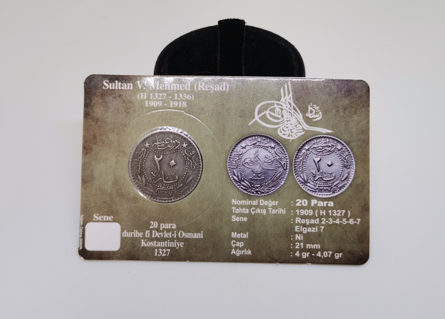 MEHMED REŞAD HAN DÖNEMİ KAPAMASINDA NİKEL 20 PARA