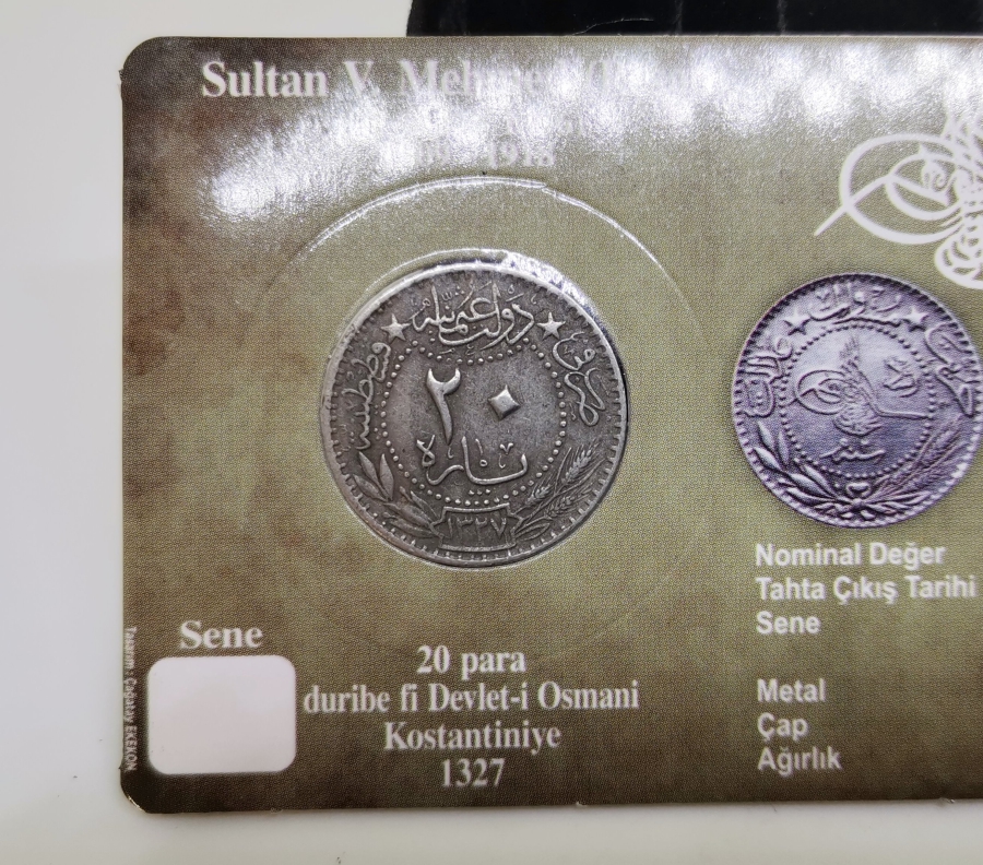 MEHMED REŞAD HAN DÖNEMİ KAPAMASINDA NİKEL 20 PARA
