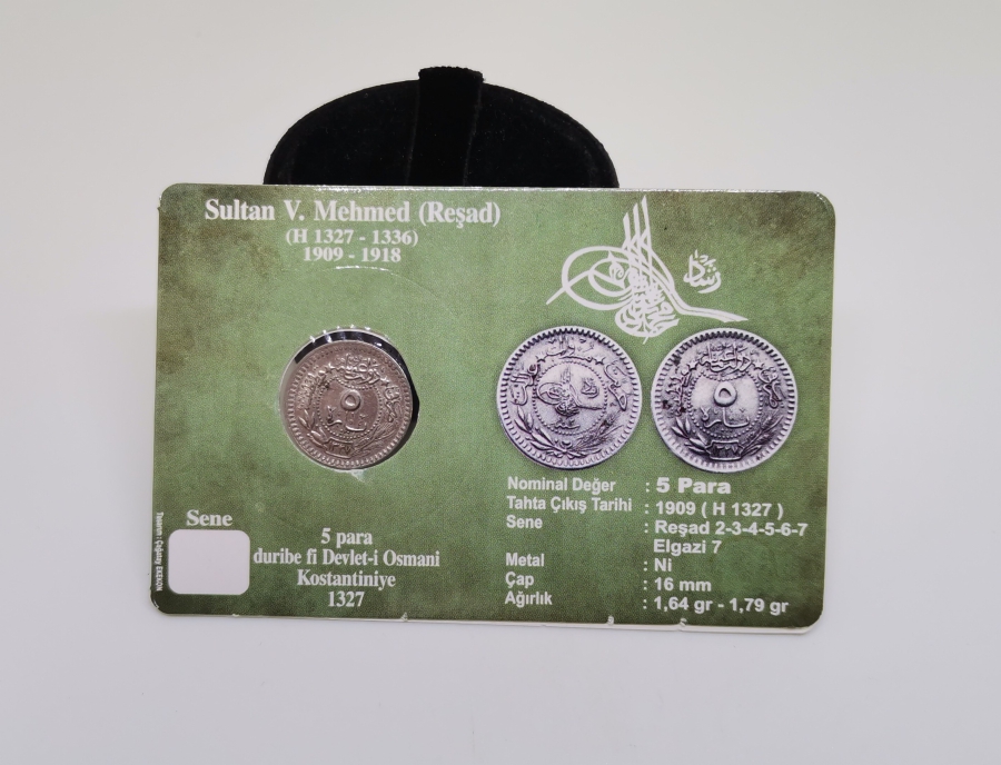 MEHMED REŞAD HAN DÖNEMİ KAPAMASINDA NİKEL 5 PARA