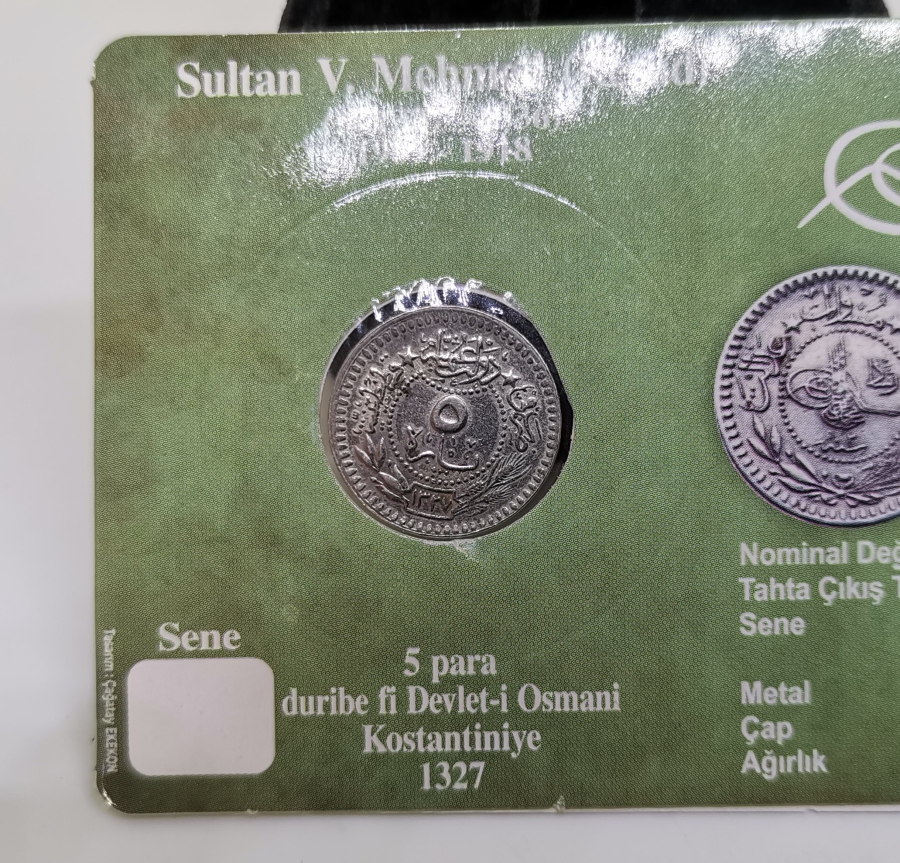 MEHMED REŞAD HAN DÖNEMİ KAPAMASINDA NİKEL 5 PARA