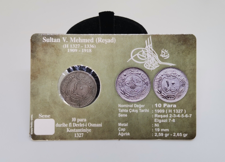 MEHMED REŞAD HAN DÖNEMİ KAPAMASINDA NİKEL 10 PARA
