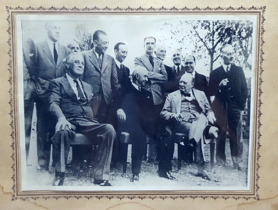 2. DÜNYA SAVAŞI DÖNEMİ İSMET İNÖNÜ'NÜN, CHURCHİLL VE ROSEVELT İLE ÇEKİLMİŞ FOTOĞRAFI