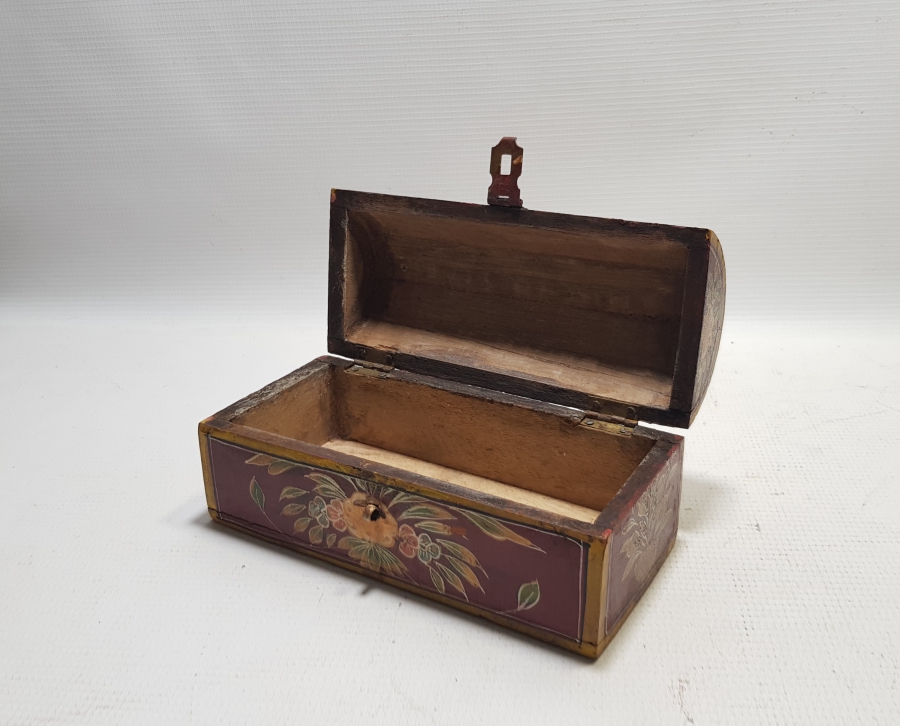 TAMAMI EL BOYAMA OSMANLI DÖNEMİ NADİR AHŞAP TESPİH KUTUSU