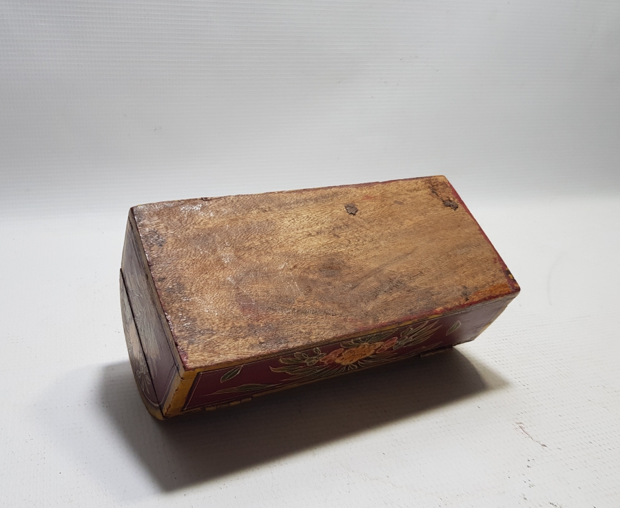 TAMAMI EL BOYAMA OSMANLI DÖNEMİ NADİR AHŞAP TESPİH KUTUSU