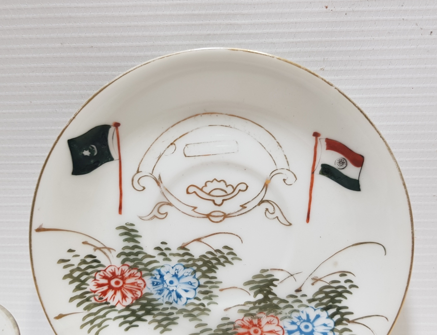 1947 YILI ÇOK NADİR TÜRKİYE'NİN HİNDİSTAN'I TANIMASI ANISINA YAPILMIŞ DOSTLUK SEMBOLÜ NADİR KAHVE FİNCANI