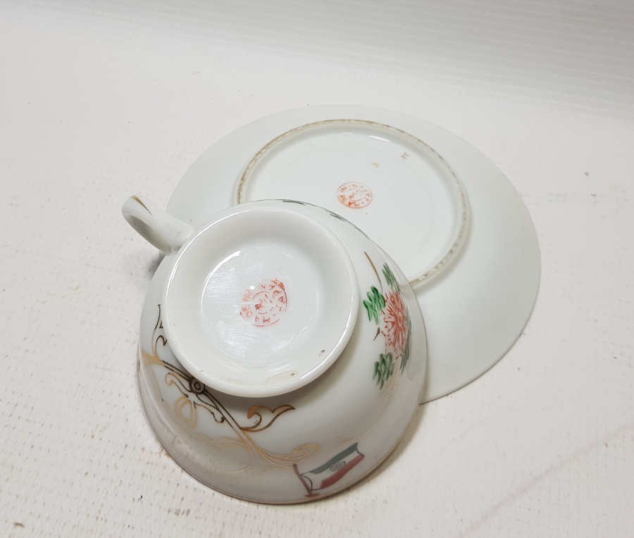 1947 YILI ÇOK NADİR TÜRKİYE'NİN HİNDİSTAN'I TANIMASI ANISINA YAPILMIŞ DOSTLUK SEMBOLÜ NADİR KAHVE FİNCANI