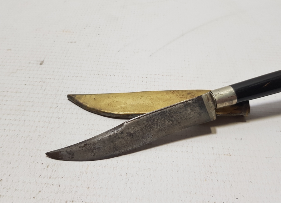 UCU YALMANLI ORİJİNAL KININDA OSMANLI DÖNEMİ BURSA İŞİ BİTİRİM - KABADAYI KAMASI