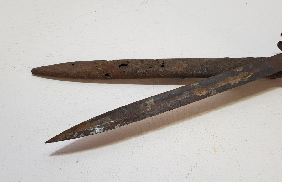 1. DÜNYA SAVAŞI DÖNEMİ ORİJİNAL KININDA ERSATZ OSMANLI SUBAY SÜNGÜSÜ