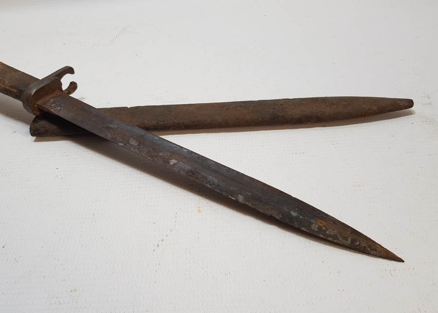 1. DÜNYA SAVAŞI DÖNEMİ ORİJİNAL KININDA ERSATZ OSMANLI SUBAY SÜNGÜSÜ