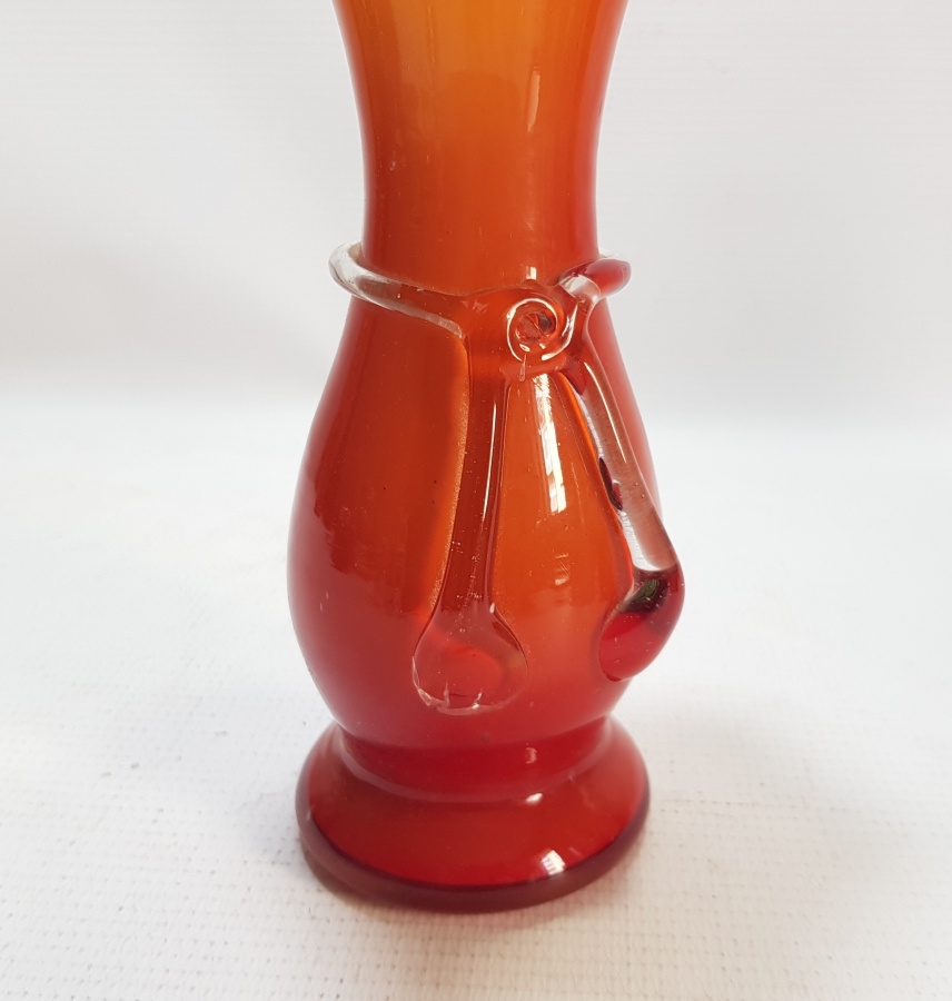 ÇİFT RENKLİ ANTİKA MURANO VAZO