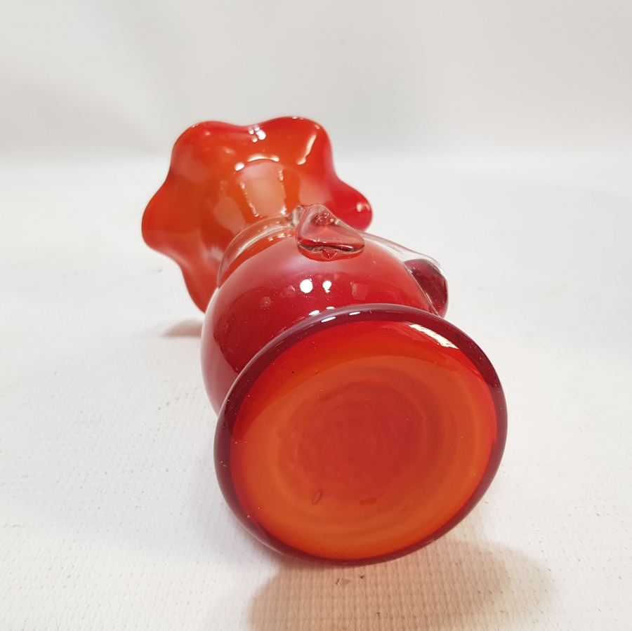 ÇİFT RENKLİ ANTİKA MURANO VAZO