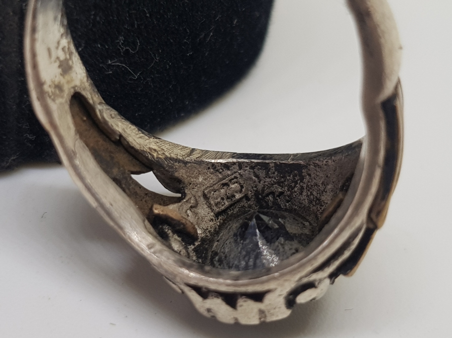 FASETA KESİM AKİK TAŞLI GÜMÜŞ YÜZÜK