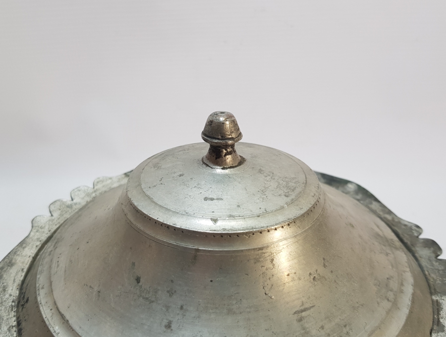 ÜZERİ YAZILI OSMANLI DÖNEMİ KAPAKLI KASE