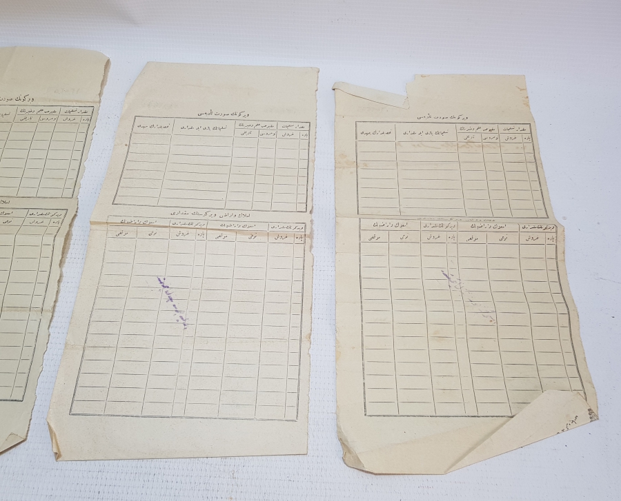 OSMANLI DÖNEMİ MAKBUZ LOTU