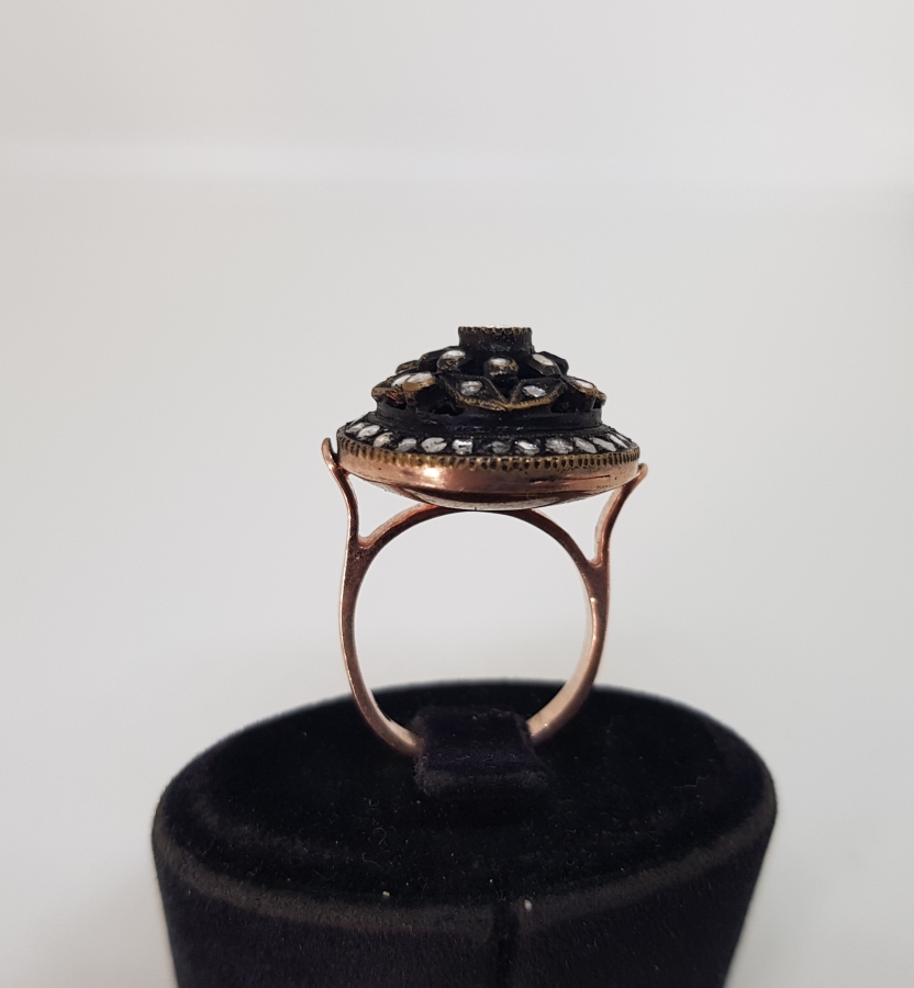 DİVANHANE YILDIZI FORMLU ELMAS TAŞLI OSMANLI MODEL YÜZÜK