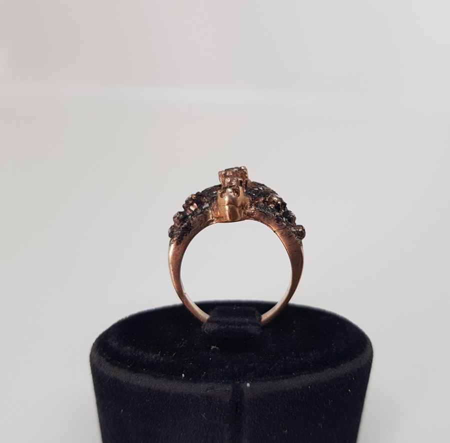 ZİHGİR FORMLU ELMAS TAŞLI OSMANLI MODEL YÜZÜK