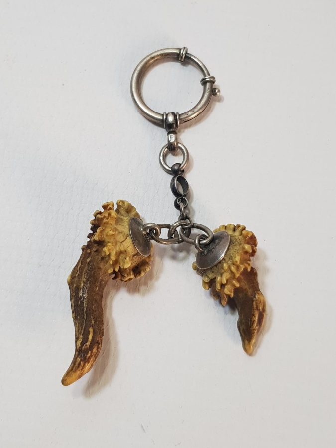 ANTİKA GÜMÜŞ AVCI ANAHTARLIĞI