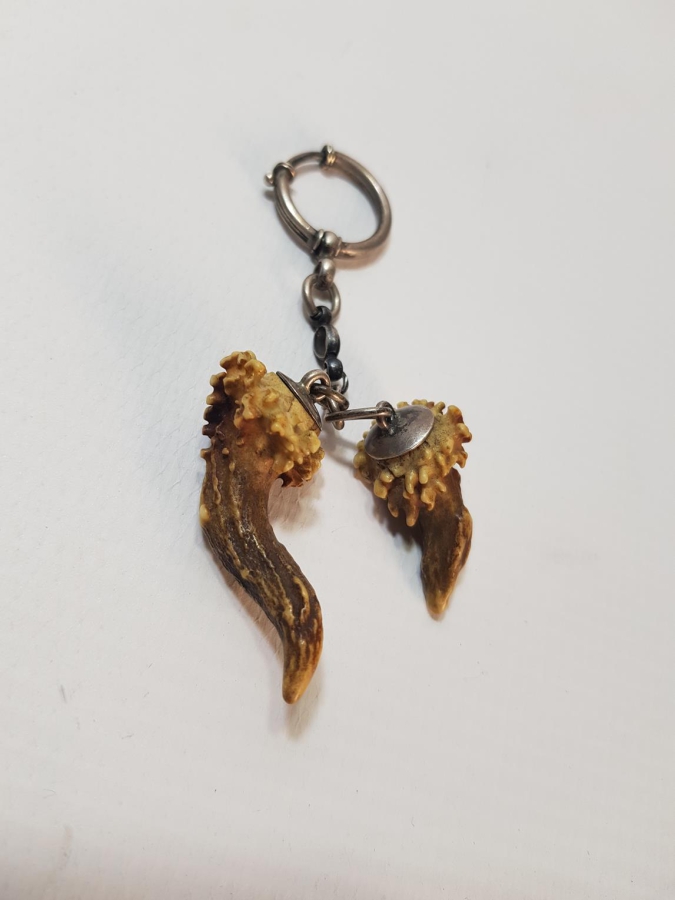 ANTİKA GÜMÜŞ AVCI ANAHTARLIĞI