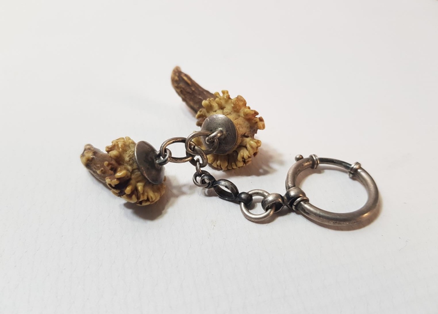 ANTİKA GÜMÜŞ AVCI ANAHTARLIĞI