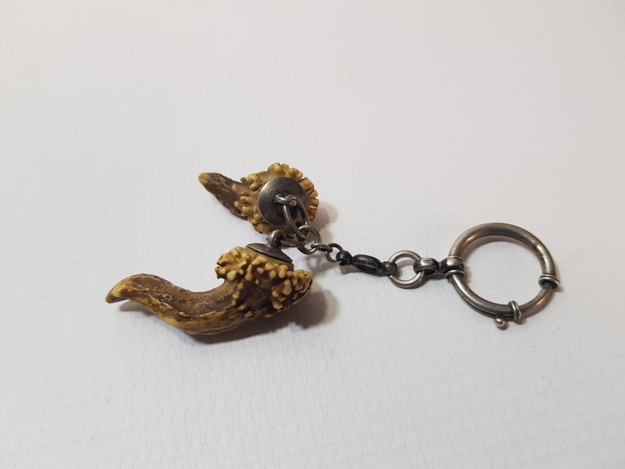 ANTİKA GÜMÜŞ AVCI ANAHTARLIĞI