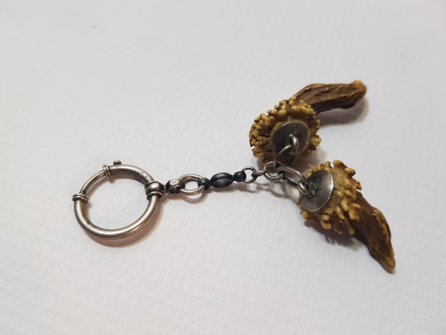 ANTİKA GÜMÜŞ AVCI ANAHTARLIĞI