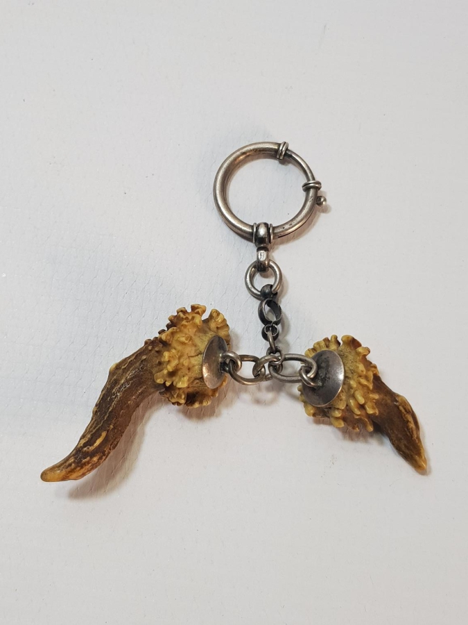 ANTİKA GÜMÜŞ AVCI ANAHTARLIĞI