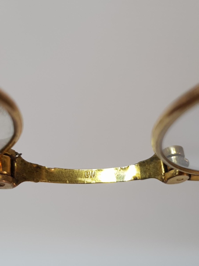 OSMANLI DÖNEMİ MİNELİ VE ALTIN KAPLAMA OKUMA GÖZLÜĞÜ - OPERA GÖZLÜĞÜ