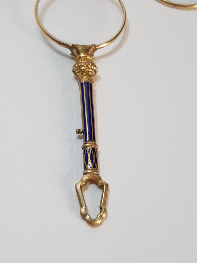 OSMANLI DÖNEMİ MİNELİ VE ALTIN KAPLAMA OKUMA GÖZLÜĞÜ - OPERA GÖZLÜĞÜ