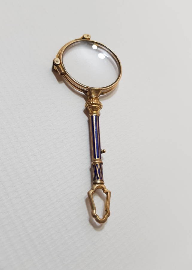 OSMANLI DÖNEMİ MİNELİ VE ALTIN KAPLAMA OKUMA GÖZLÜĞÜ - OPERA GÖZLÜĞÜ