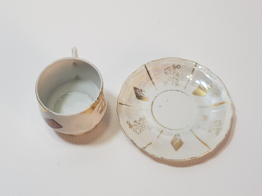 OSMANLI DÖNEMİ MEŞRUTİYET BAYRAKLI KUZNETSOV KAHVE FİNCANI