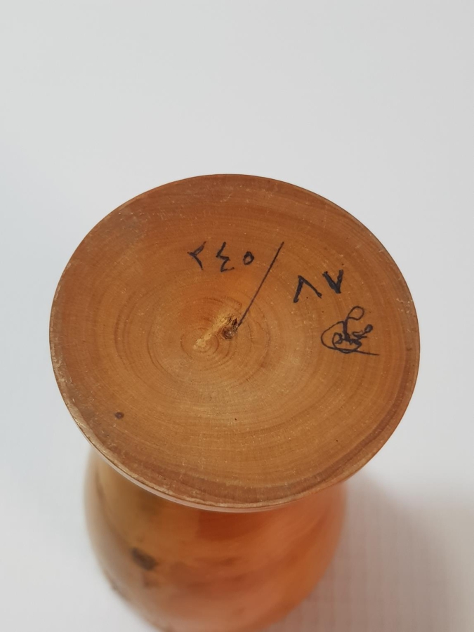 OSMANLICA MARAŞ YAZILI AHŞAP ZEMZEM KADEHİ