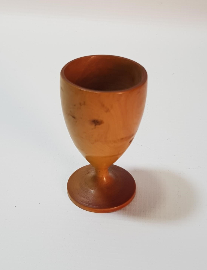 OSMANLICA MARAŞ YAZILI AHŞAP ZEMZEM KADEHİ