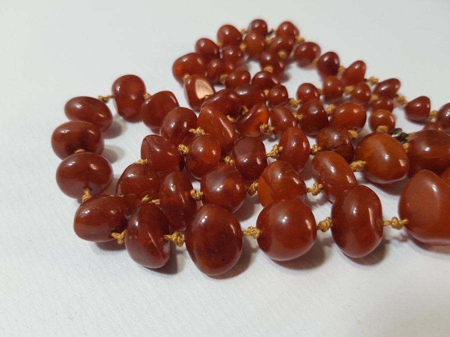 ANTİKA DAMLA KEHRİBAR GERDANLIK