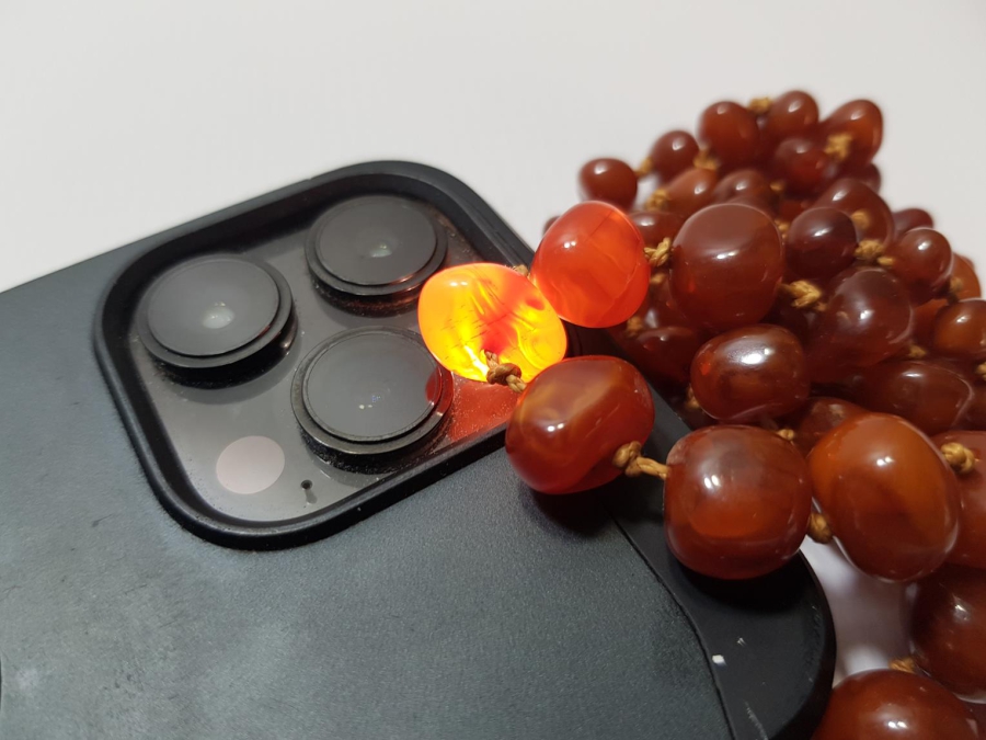 ANTİKA DAMLA KEHRİBAR GERDANLIK